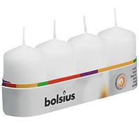 Bolsius - Candela a colonna, 60/40 mm, bianco, 60/40mm