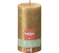 Bolsius Candela metallica luccichio rustico, 130 mm x 68 mm (oro)