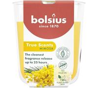 Bolsius Candela profumata True Scents Mimosa in vetro giallo piccolo