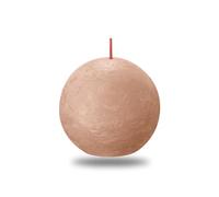 BOLSIUS Candele rustiche a sfera color caramello cremoso, 8 cm