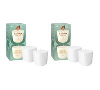 bolsius CleanLight Ricarica, Vaniglia & Fava Tonka, Candela Profumata Ricaricabile, 2 Pezzi, Durata di Combustione 24 Ore, Contiene Cera Vegetale Naturale, Concetto Sostenibile (Confezione da 2)