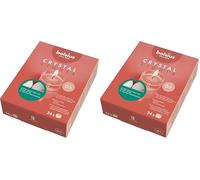Bolsius Crystal Lights - Box da 24 Pezzi - Tealight Bianche in Cup Trasparente - Cera Inodore - Durata: fino a 6 ore a candela - Cera Vegana - Senza Olio di Palma - Senza Profumo (Confezione da 2)