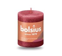 BOLSIUS Delicata candela rustica rossa, 8 cm x 7 cm