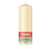 Bolsius - Essentials - candela a pilastro - beige - 20cm - 6 pezzi - candela decorativa - contiene cera vegetale naturale - senza olio di palma
