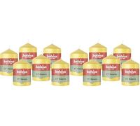 Bolsius - Essentials - candela a pilastro - giallo - 8cm - 6 pezzi - candela decorativa - contiene cera vegetale naturale - senza olio di palma (Confezione da 2)