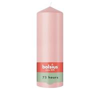 Bolsius - Essentials - candela a pilastro - rosa chiaro - 20cm - 6 pezzi - candela decorativa - contiene cera vegetale naturale - senza olio di palma
