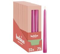 Bolsius Essentials - Candele a punta liscia - 24,5 cm - 32 pezzi - 7,5 ore - senza olio di palma - con cera vegetale naturale