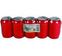 bolsius Grablicht Candela commemorativa, Metallo, Colore: Rosso, Round, 5 unità