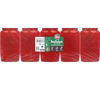 Bolsius Grave Light - Confezione da 5 Candele Funebri e Candele Commemorative - Combustione Pulita - Senza Plio di Palma - Colore: Rosso