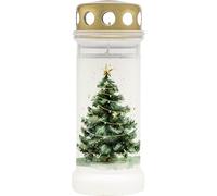 Bolsius - Grave light nr 6 + lid - Christmas - 70H - esterno - candele commemorative - contiene cera vegetale naturale - senza olio di palma