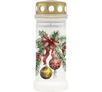 Bolsius - Grave light nr 6 + lid - Ribbon - 70H - esterno - candele commemorative - contiene cera vegetale naturale - senza olio di palma