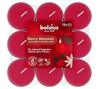 Bolsius - Merry Moments - Candele Tealight Profumate - Durata della Combustione di 4 Ore - Estratti Naturali - Contiene Cera Vegetale - Senza Olio di Palma