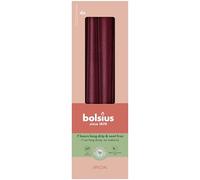 Bolsius - Special Essentials - candele coniche - 24,5cm - Red Metallic - scatola 4