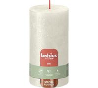 Bolsius Stub Shigle Shimmer Avory - Ø68 mm - Altezza 13 cm - Avorio - 60 ore di combustione