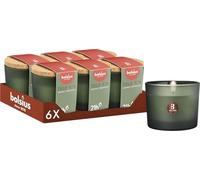 Bolsius True Joy - Candela profumata con coperchio in sughero, verde, botanica freshness, durata di combustione: 21 ore, con estratti naturali, con cera vegetale naturale, senza olio di palma