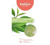 Bolsius True Scents - 6 Wax Melts - Cialde di Cera Profumata - Fraganza Tè Verde - Con Estratti Naturali - Colore Verde - Durata: fino a 15 Ore