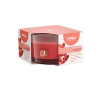 Bolsius True Scents Candela Profumata in Giara - Fragranza Melograno - Colore Rosso - Grande - Lunga Durata di 14 Ore - Estratti Naturali - Candela Decorativa - Cera - Senza Fumo - 5 x 8 cm