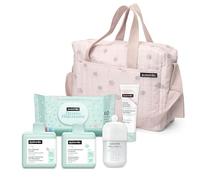 BOLSO COSMÉTICA BEBÉ CORAL LOTE 6 pz