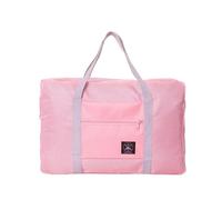 Bolso De Lona De Viaje Plegable Portátil De Gran Capacidad Bolsa De Gimnasia Deportiva, Pink, A