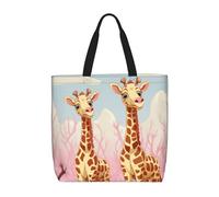 Bolso de mano para mujer, bonito bolso de hombro con diseño de gnomos y cremallera, bolso de mano de gran capacidad, reutilizable, para la compra.