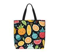 Bolso de mano para mujer, bonito bolso de hombro con diseño de gnomos y cremallera, bolso de mano de gran capacidad, reutilizable, para la compra.