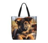 Bolso de mano para mujer, bonito bolso de hombro con diseño de gnomos y cremallera, bolso de mano de gran capacidad, reutilizable, para la compra.