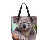 Bolso de mano para mujer, bonito bolso de hombro con estampado de pingüino y cremallera, bolso de mano de gran capacidad, reutilizable, para la compra.