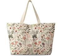 Bolso de mujer de gran tamaño, lona con cremallera estética riutilizzabile bolso de hombro único