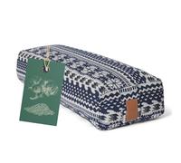 Bolster yoga angolare »Paravati« con pula di farro bio (coltivaz. biolog. controllata) / Lunghezza ca 67cm e ca. 13cm Altezza - ideale come cuscino yoga / cuscino zafu / cuscino meditazione / supporto meditazione / elevato comfort alla seduta / lavabile in lavatrice e ipoallergenico. Strumento ideale / accessorio (cuscino del sedile) per meditazioni prolungati
