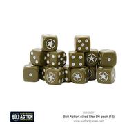 BOLT ACTION ALLIED STAR D6 PACK - WARLORD - WW2 - SPEDIZIONE PRIORITARIA - DADI