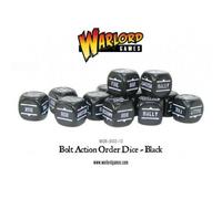 Bolt Action Order Dice Black (12)