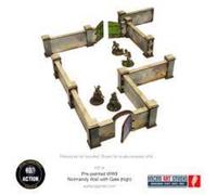 Bolt Action Pre-Painted WW2 Normandy Walls with Gate (High)