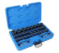 Bolt Extractor Set - 33 Piece CrMo Nut Removal Socket Kit For Repairs