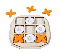 Bolt Game - 15x15cm Noughts And Crosses Game Con Tavola Di Legno | Console Per Giochi Puzzle Da 230 G Di Puzzle | Strategia A Due Giocatori Giocattolo | Divertimento Indoor Educativo Per L