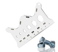 Bolt Gauge Sizing Tool, Nut Bolts Thread Gauge, Double-Sided Stainless Steel Measuring Identifier Accurate Size Detection, Portable Workshop Furniture Installation Maintenance