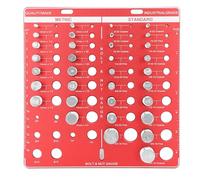 Bolt Nut Thread Checker Set | 34PCS High Accuracy Aluminum Alloy Gauges for Verifying/Automotive/Plumbing | Portable Organizer Panel, 20.5x20cm