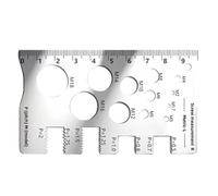 Bolt Size Finder - Bolt Thread Pitch Checker | Thread Pitch Gauge,Metric Bolts And Dado Identifier,easy-To-Read Threads Gauge Ruler For Woodworking, Mechanical, Workshop, Automotive, Metalworking