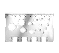 Bolt Size Finder - Bolt Thread Pitch Checker | Thread Pitch Gauge,metric Bolts And Nut Identifier,easy-To-Read Threads Gauge Ruler For Woodworking, Mechanical, Workshop, Automotive, Metalworking, Gara