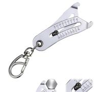 Bolt Size Finder Keychain,Portable Precise Thread Size Checker Keychain,Thread Size Verification Tool,Nut and Bolt Thread Checker,Bolt Size and Thread Identifier Gauges for Quickly Identify and Verify