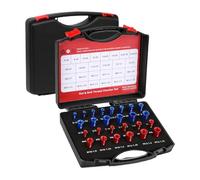 Bolt Thread Checker, 26 pezzi Measuring Kit, Imperial and Metric Gauge, 7,68 x 6,5 x 1,77 pollici, Sturdy Tool Finder Set, Ideal for Mechanics, Technicians, Enthusiasts, Auto Work