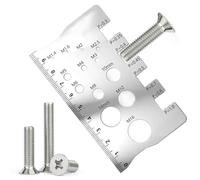 Bolt Thread Gauge - Screw Measuring Ruler | Easy-to-Read Thread Gauge Ruler, Home Improvement Tools For Woodworking, Mechanical, Workshop, Automotive, Metalworking, Garage
