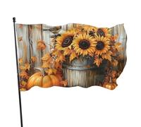 BoltPack Autunno Foglie d'Acero Stampa Bandiera Giardino Con Occhielli 90x150cm Per Le Stagioni All'aperto Decorazioni di Vacanza Forniture Per