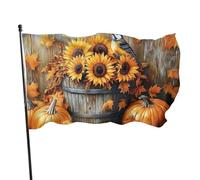 BoltPack Autunno Foglie d'Acero Stampa Bandiera Giardino Con Occhielli 90x150cm Per Le Stagioni All'aperto Decorazioni di Vacanza Forniture Per