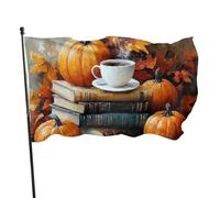 BoltPack Autunno Zucca Stampa Bandiera Giardino Con Occhielli 90x150cm Per Le Stagioni All'aperto Decorazioni di Festa Forniture