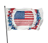 BoltPack Bandiera americana con stampa a stelle da giardino, con occhielli, 90 x 150 cm, per le stagioni all'aperto, decorazioni per feste, forniture per feste