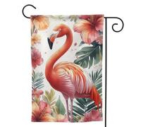 Boltpack Bandiera da giardino con stampa di fenicottero rosa su entrambi i lati bandiera esterna decorazione per la casa per portico esterno