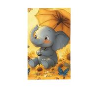 BoltPack Girasole Elefante Stampa Giardino Bandiera 90x150cm Bandiera Vacanza Con Occhielli Per Decorazioni Esterne Forniture Per Il Partito