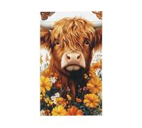 BoltPack Graziosa bandiera da giardino con stampa mucca delle Highland 90 x 150 cm con occhielli stagioni vacanze per decorazioni esterne forniture per feste