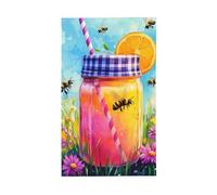 BoltPack Hello Summer Stampa Bandiera Giardino 90x150cm Stagioni Bandiera Vacanza Bandiera Con Occhielli Per Decorazioni Esterne Forniture Per Il Partito