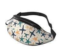 BoltPack Marsupio per donne e uomini, con cinturino regolabile, leggero, impermeabile, per sport, camminata, corsa, Cartone animato Star Pattern 8, Taglia unica, Zaino Trekking